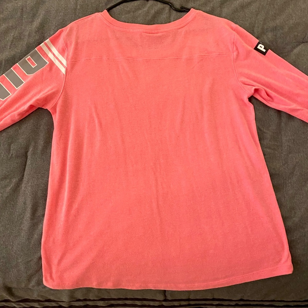 PINK 3/4 SLEEVE SHIRT USED SIZE LARGE - Picture 4 of 4